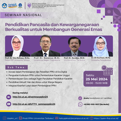 Pendidikan Pancasila dan Kewarganegaraan Berkualitas untuk membangun Generasi Emas